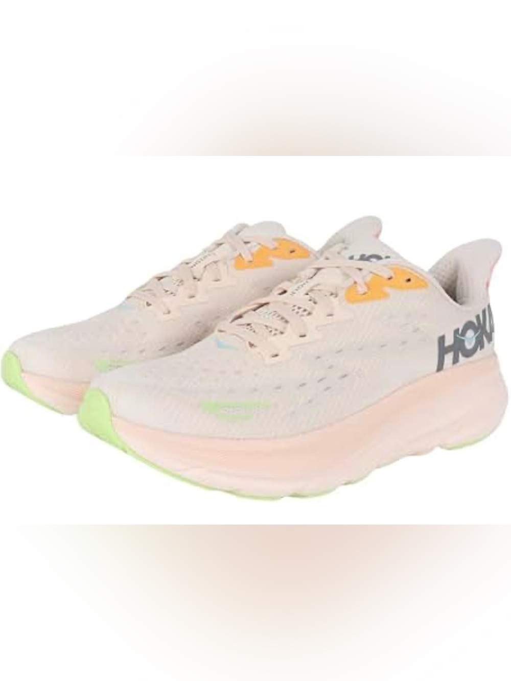 HOKA Clifton 9 Womens 6.5B Wide Vanilla - Excellent Condition - 1127896 VLS - Picture 1 of 10